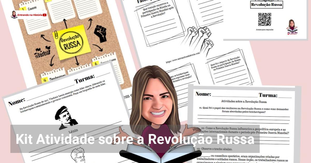 Kit Atividade Sobre A Revolução Russa - Entrando Na História